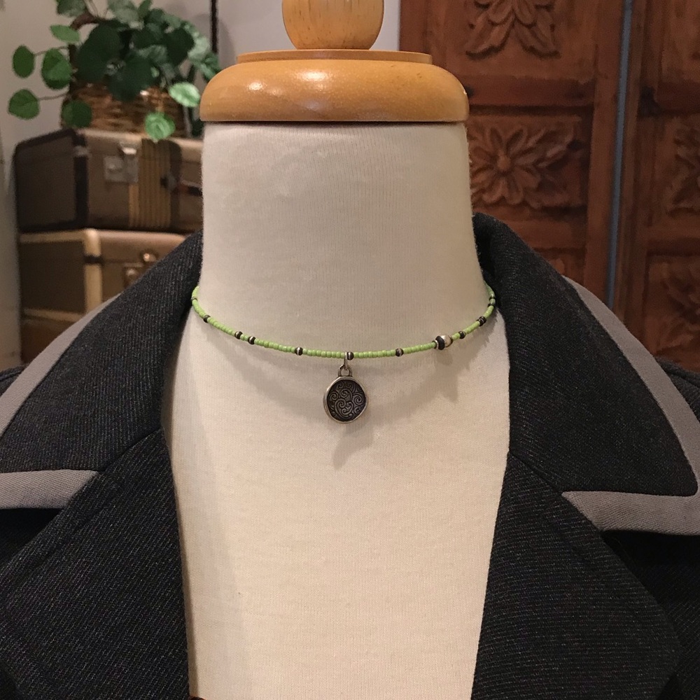 Vintage Silpada Beaded and 925 Silver Choker